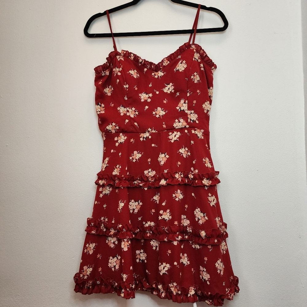 Francescas Blue Rain Floral Mini Dress size M